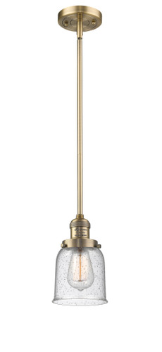 Small Bell 1 Light Mini Pendant In Brushed Brass (201S-Bb-G54)