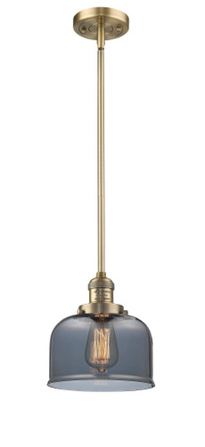 Large Bell 1 Light Mini Pendant In Brushed Brass (201S-Bb-G73)