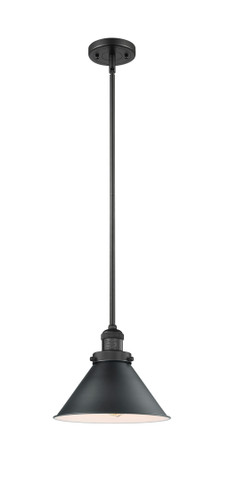 Briarcliff 1 Light Mini Pendant In Matte Black (201S-Bk-M10-Bk)