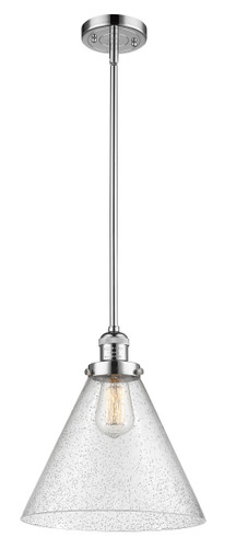 Cone 1 Light Mini Pendant In Polished Chrome (201S-Pc-G44-L)