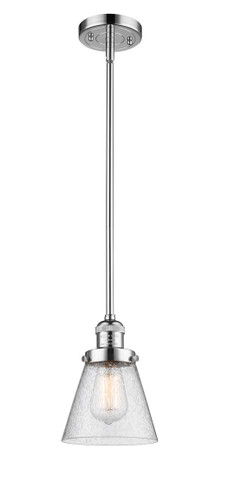 Small Cone 1 Light Mini Pendant In Polished Chrome (201S-Pc-G64)