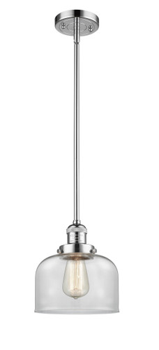 Large Bell 1 Light Mini Pendant In Polished Chrome (201S-Pc-G72)