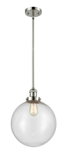 Beacon 1 Light Mini Pendant In Polished Nickel (201S-Pn-G204-12)