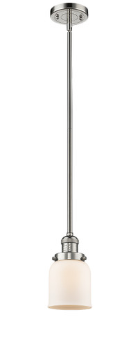 Small Bell 1 Light Mini Pendant In Polished Nickel (201S-Pn-G51)