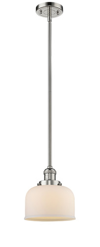 Large Bell 1 Light Mini Pendant In Polished Nickel (201S-Pn-G71)