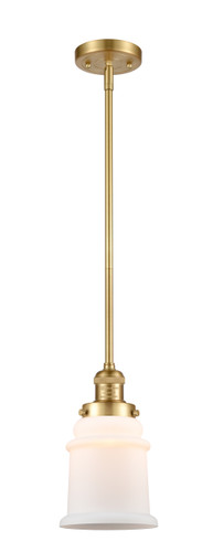 Canton 1 Light Mini Pendant In Satin Gold (201S-Sg-G181)