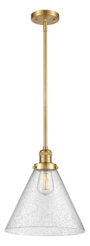 Cone 1 Light Mini Pendant In Satin Gold (201S-Sg-G44-L)