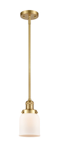 Small Bell 1 Light Mini Pendant In Satin Gold (201S-Sg-G51)