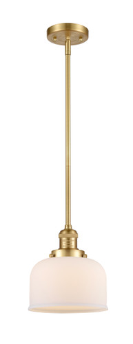 Large Bell 1 Light Mini Pendant In Satin Gold (201S-Sg-G71)