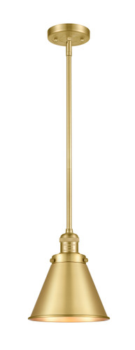 Appalachian 1 Light Mini Pendant In Satin Gold (201S-Sg-M13-Sg)