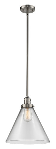 Cone 1 Light Mini Pendant In Brushed Satin Nickel (201S-Sn-G42-L)