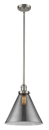 Cone 1 Light Mini Pendant In Brushed Satin Nickel (201S-Sn-G43-L)