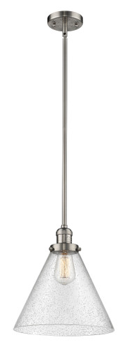Cone 1 Light Mini Pendant In Brushed Satin Nickel (201S-Sn-G44-L)