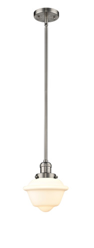 Small Oxford 1 Light Mini Pendant In Brushed Satin Nickel (201S-Sn-G531)