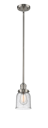 Small Bell 1 Light Mini Pendant In Brushed Satin Nickel (201S-Sn-G54)