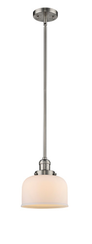 Large Bell 1 Light Mini Pendant In Brushed Satin Nickel (201S-Sn-G71)