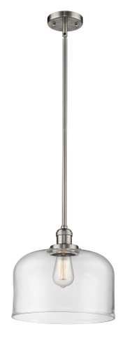 Bell 1 Light Mini Pendant In Brushed Satin Nickel (201S-Sn-G72-L)