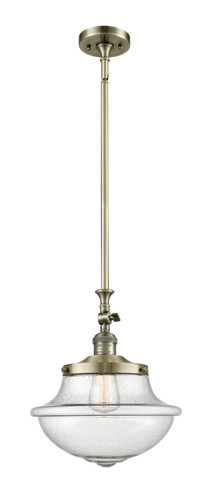 Oxford 1 Light Mini Pendant In Antique Brass (206-Ab-G544)