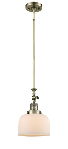 Large Bell 1 Light Mini Pendant In Antique Brass (206-Ab-G71)