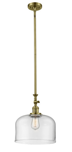 X-Large Bell 1 Light Mini Pendant In Antique Brass (206-Ab-G72-L)