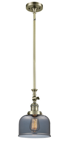Large Bell 1 Light Mini Pendant In Antique Brass (206-Ab-G73)