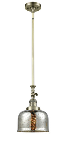 Large Bell 1 Light Mini Pendant In Antique Brass (206-Ab-G78)