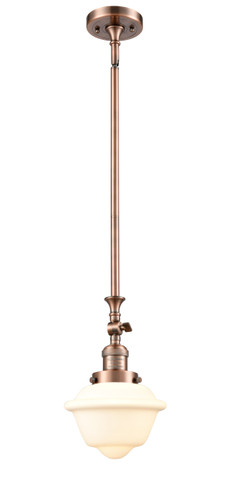 Small Oxford 1 Light Mini Pendant In Antique Copper (206-Ac-G531)