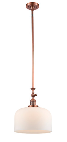 X-Large Bell 1 Light Mini Pendant In Antique Copper (206-Ac-G71-L)