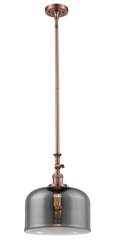 X-Large Bell 1 Light Mini Pendant In Antique Copper (206-Ac-G73-L)