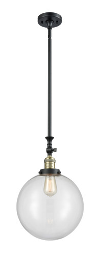 Beacon 1 Light Mini Pendant In Black Antique Brass (206-Bab-G202-12)