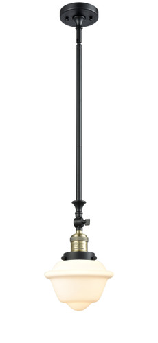 Small Oxford 1 Light Mini Pendant In Black Antique Brass (206-Bab-G531)