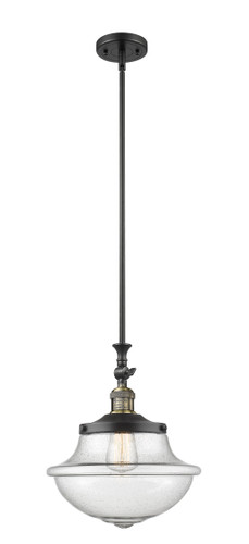 Oxford 1 Light Mini Pendant In Black Antique Brass (206-Bab-G544)