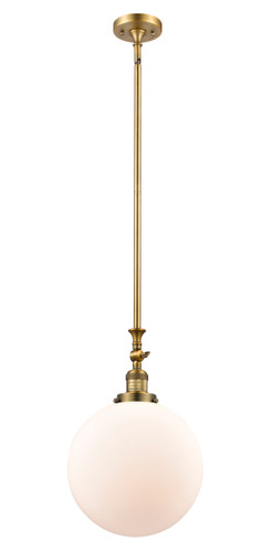 Beacon 1 Light Mini Pendant In Brushed Brass (206-Bb-G201-12)