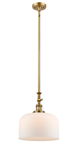 X-Large Bell 1 Light Mini Pendant In Brushed Brass (206-Bb-G71-L)