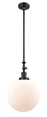 Beacon 1 Light Mini Pendant In Matte Black (206-Bk-G201-12)