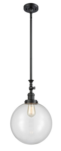 Beacon 1 Light Mini Pendant In Matte Black (206-Bk-G202-12)