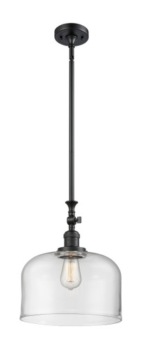 X-Large Bell 1 Light Mini Pendant In Matte Black (206-Bk-G72-L)