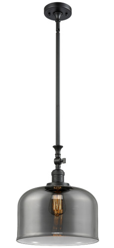 X-Large Bell 1 Light Mini Pendant In Matte Black (206-Bk-G73-L)