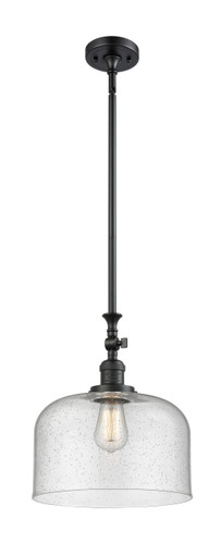 X-Large Bell 1 Light Mini Pendant In Matte Black (206-Bk-G74-L)