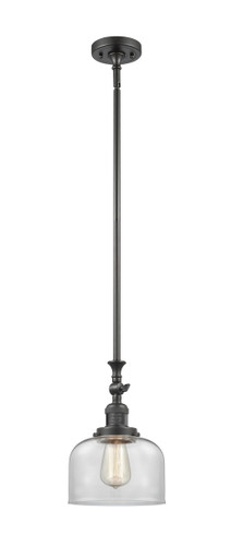 Large Bell 1 Light Mini Pendant In Oil Rubbed Bronze (206-Ob-G72)