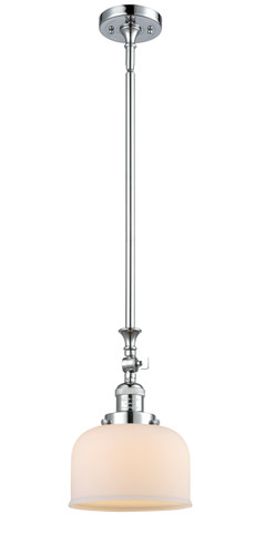 Large Bell 1 Light Mini Pendant In Polished Chrome (206-Pc-G71)