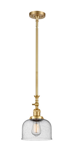 Large Bell 1 Light Mini Pendant In Satin Gold (206-Sg-G74)