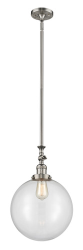 Beacon 1 Light Mini Pendant In Brushed Satin Nickel (206-Sn-G202-12)