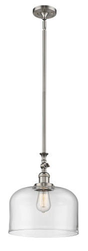 X-Large Bell 1 Light Mini Pendant In Brushed Satin Nickel (206-Sn-G72-L)