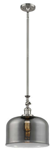 X-Large Bell 1 Light Mini Pendant In Brushed Satin Nickel (206-Sn-G73-L)