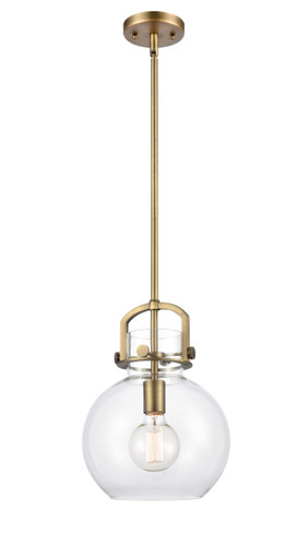 Newton Sphere 1 Light Mini Pendant In Brushed Brass (410-1S-Bb-10Cl)