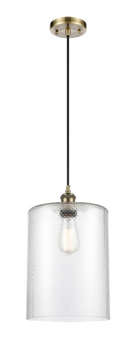 Large Cobbleskill 1 Light Mini Pendant In Antique Brass (516-1P-Ab-G112-L)