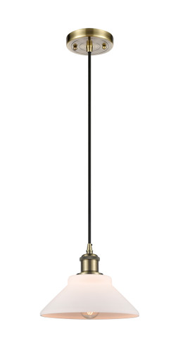 Orwell 1 Light Mini Pendant In Antique Brass (516-1P-Ab-G131)