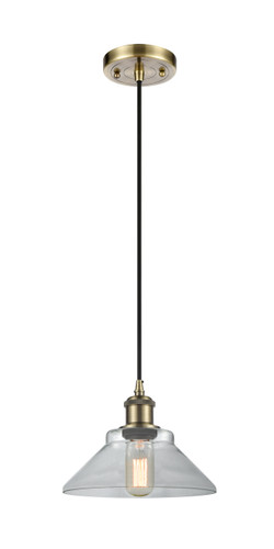 Orwell 1 Light Mini Pendant In Antique Brass (516-1P-Ab-G132)