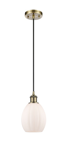 Eaton 1 Light Mini Pendant In Antique Brass (516-1P-Ab-G81)